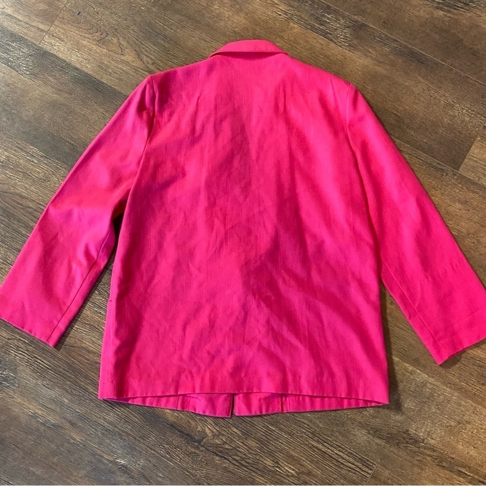 Vintage Prophecy by Sag Harbor Hot Pink oversized Blazer - Picture 4 of 4